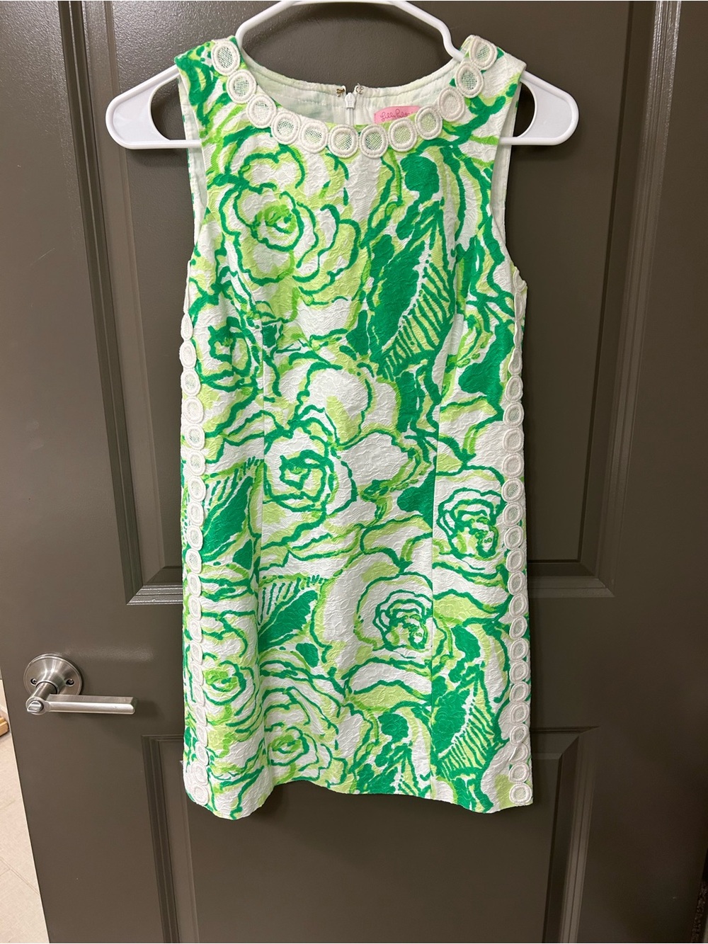 Lilly Pulitzer Green Floral Shift Dress